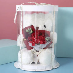 Bear W/Flower Gift Box