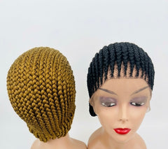 All back Braided Hair(black and Gold)