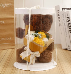 Bear W/Flower Gift Box