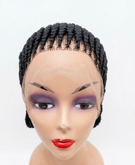 All back Braided Hair(black and Gold)
