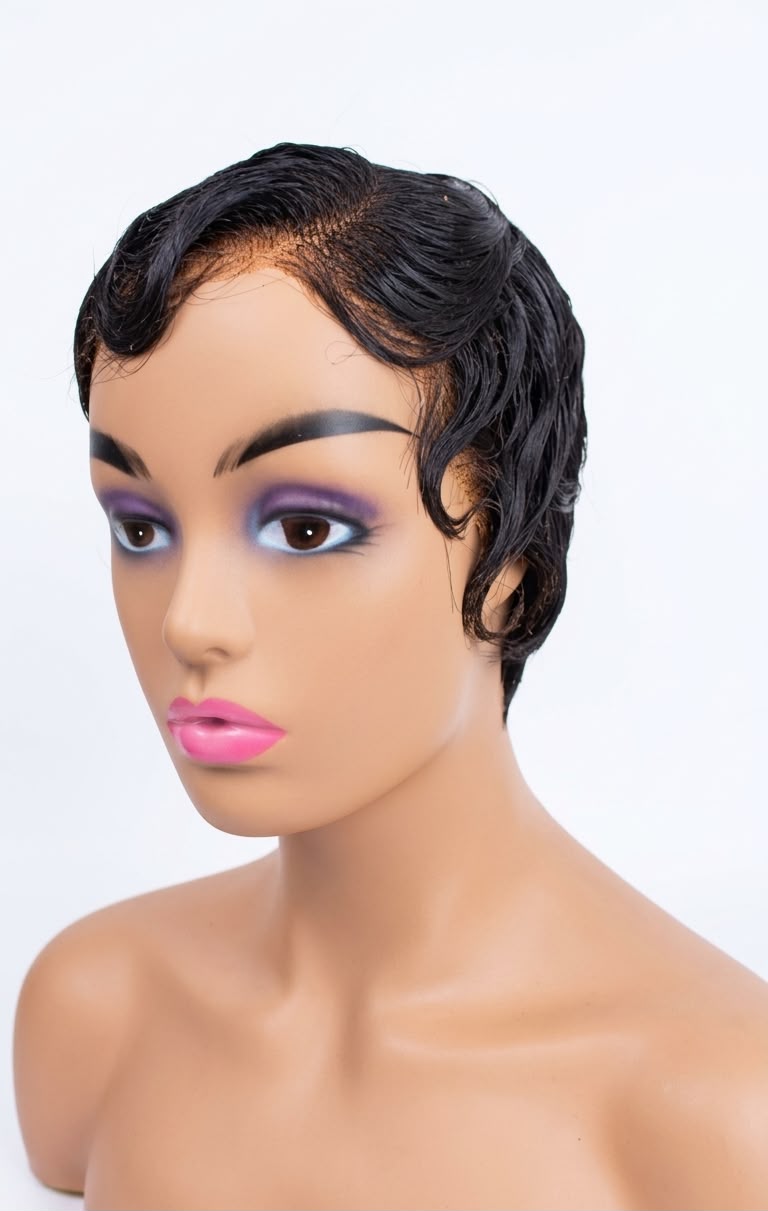 Pixie Cut - finger waives